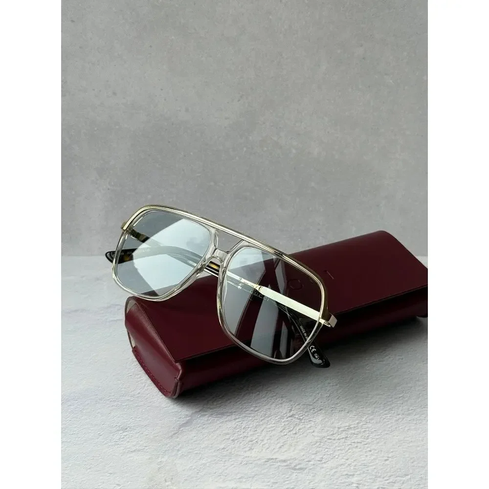 NEW Gucci GG0200S Transparent Blue Lens Unisex Sunglasses